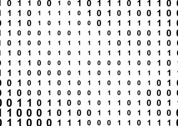 binary computer code background vector image