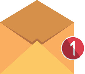 envelope mail with counter number vector image