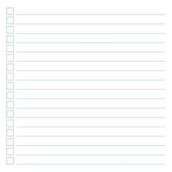 Graph paper printable to do list with check boxes vector