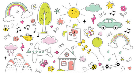 Colorful Children's Pattern Royalty Free Vector Image