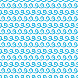 waves pattern sea water scallop ocean wavy lines vector