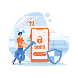 otp authentication secure verification one-time vector image