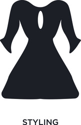 styling isolated icon simple element from sew vector image