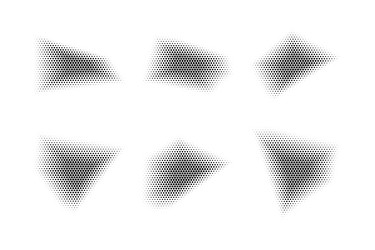 halftone hexagon pattern reprographic technique vector image