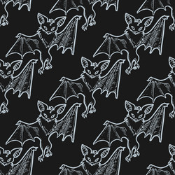 bat seamless pattern for print or web design vector image