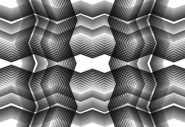 repeatable and tileable grid mesh zig-zag vector image