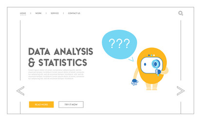 artificial intelligence digital technology website vector image