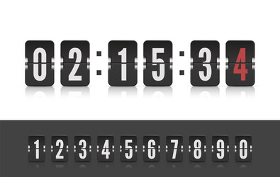 modern ui design old countdown timer vector