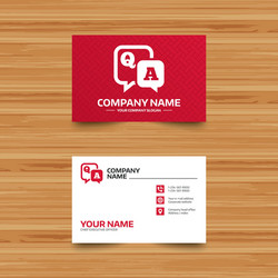 question answer sign icon qa symbol vector image
