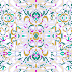 seamless pattern with colorful abstract shape vector image