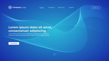 Abstract background website landing page vector