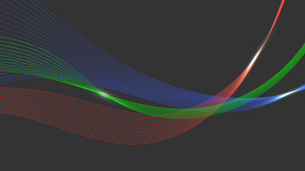 abstract wave dynamic lines bright color vector image