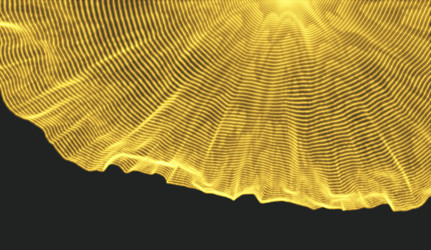 array with dynamic particles 3d technology style vector image