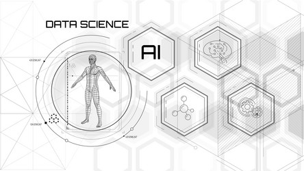 artificial intelligence science and technology vector image