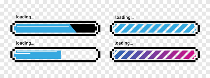 loading bar concept progress data for upload vector image