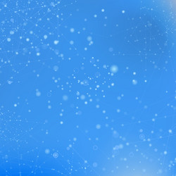 blue technology background with particle vector