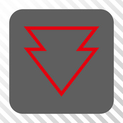 direction down rounded square button vector image