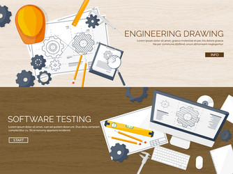 engineering and architecture vector image
