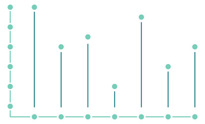 graph template column line chart data statistic vector image