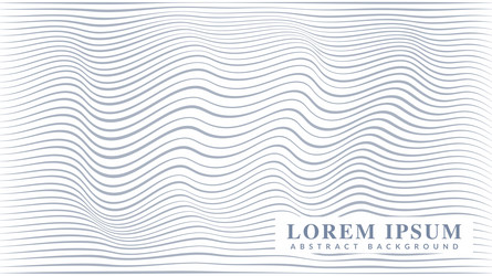 grey calm wavy line pattern abstract background vector image