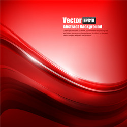Red Curve Wave Abstract Background vector image