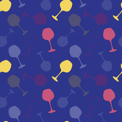 abstract seamless pattern with elements vector image