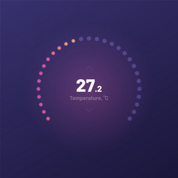 control knob used for regulating ui and ux kit vector image