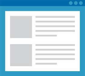 template webpage with security setup vector image