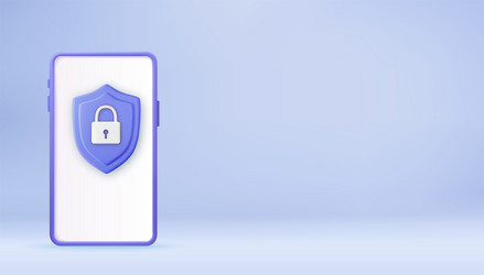 3d rendering concept security system vector image