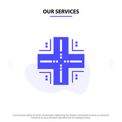 our services computing database datacenter vector image