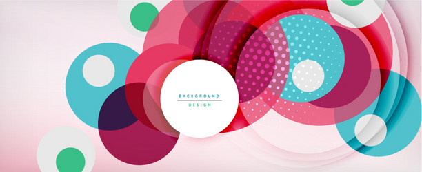 trendy simple circle abstract background dynamic vector image