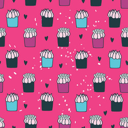 Hand drawn abstract seamless background pattern Vector Image