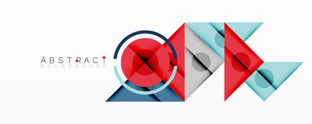 geometric shapes overlap creating modern design vector image