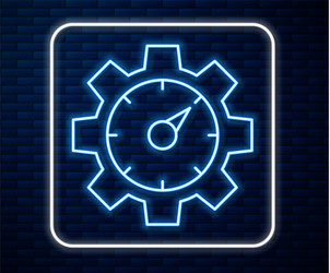 glowing neon line web analytics information vector image