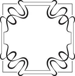 square frame element for design vector image
