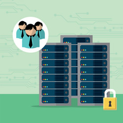 web hosting design vector image