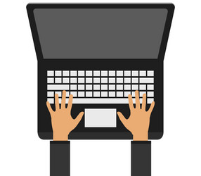 write to your computer vector image