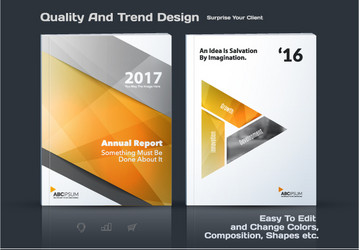 Abstract Report Brochure Template vector image