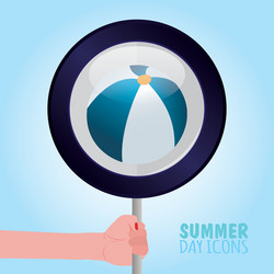 abstract summer object on a special background vector image