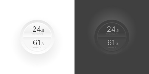 control knob used for regulating ui and ux kit vector image