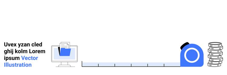 digital file transfer into organized workflow vector image