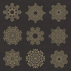 circular patterns vector