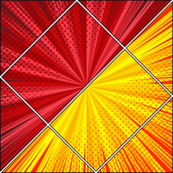 Comic page orange bright background Royalty Free Vector