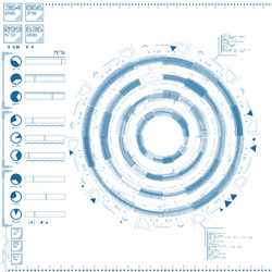 Digital Interface - Tech Grid vector image