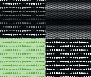 set of seamless patterns vector image