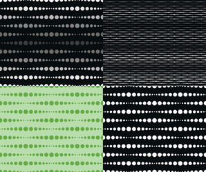 set of seamless patterns vector