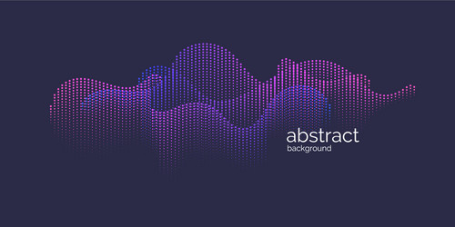 abstract background with dynamic waves vector image