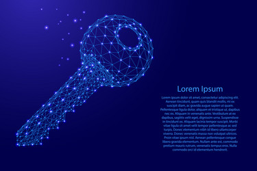 Data Security & Blockchain Keys vector image