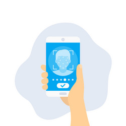 face recognition identification vector image