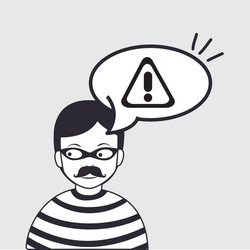 hacker information app icon vector image